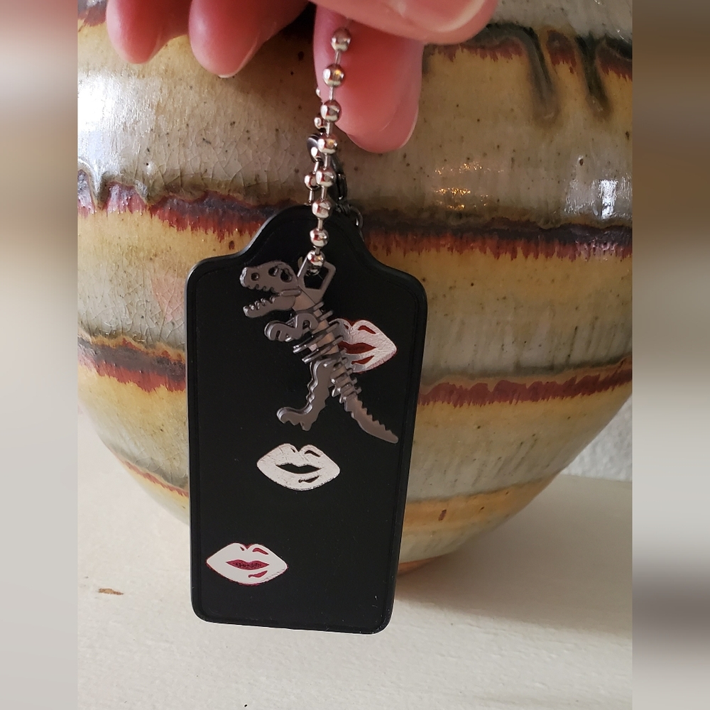 💕Coach UB REXY Alloy Steel Gunmetal Color Charm💕 LAST ONE!! - Picture 2 of 5